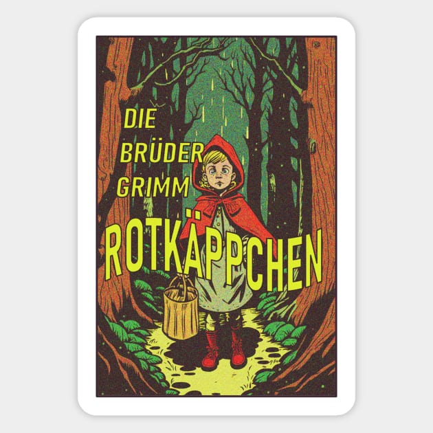 Little Red Riding Hood (Rotkäppchen) By The Brothers Grimm Sticker by theseventeenth